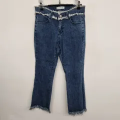 27 inch JJIM レディース ウォッシュ デニム パンツ