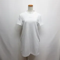 カルバンクラインジーンズ Calvin Klein Jeans ロゴ トリム ミラノ ワンピース XS 白 ホワイト J218895 半袖 ポケット付き 正規品のサムネイル