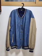 オーバーサイズ ヴィンテージ デニムスタジャン