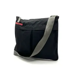 【中古】PRADA プラダ ロゴ ナイロン ショルダー バッグ fY11285A