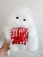 ぬいぐるみ、ぬこ、子猫、ハンドメイド、オリジナル、リアル、全身可動