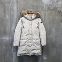 美品✨ダントン ダウンコート チャイニーズラクーン ベージュ フード 