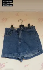 デニムハーフパンツ ロールアップ ショートパンツ (32cm)