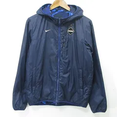 【三重本店】 中古 FCRB | エフシーアールビー × NIKE ナイキ ロゴリバーシブルナイロン中綿ジャケット 迷彩柄 FA130409PMA ネイビー×ブルー カモ サイズ：S 【95】