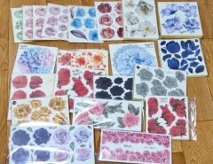 価格ダウン)人物集ダイアリーデコ黒い狸 10月うさぎ 花IN蝶IN背景IN まとめ