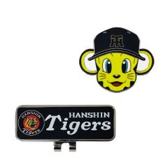 HOKUSHIN TRADING Golf Ball Marker - Hanshin Tigers Clip Marker - Torakki (with stand) MK0517