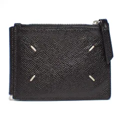 【Maison Margiela】メゾン マルジェラ　マネークリップ　メンズ 　ブラック　レザー　二つ折財布　ウォレット　コインケース　黒　中古　メンズ　質屋