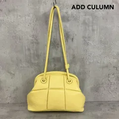 ADD CULUMN アドカラム PUFF-CLASP パフ クラスプ ハンドバッグ ショルダーバッグ 肩掛け がま口 鞄 バッグ イエロー 黄色 パステルカラー ヴィーガンレザー レディース フェミニン きれいめ 春 夏 上品 無地 ★ ■■のサムネイル