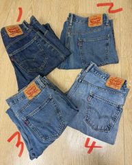 綿100％ デニムパンツ まとめ売り 30本 リメイク 素材 ハンドメイド
