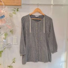 TEPA テパ organic cottonガーゼ 長袖 カシュクールブラウス - メルカリ