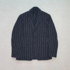 キリュウキリュウ 美品 クロス刺繍 1B テーラードジャケット サイズⅬ