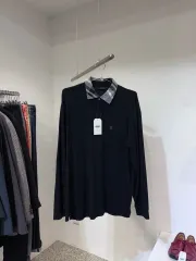 DAKS チェック カラ Tシャツ ブラックのサムネイル