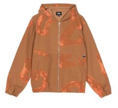 オ*空様 STUSSY FLORAL DYE WORK JACKET - メルカリ