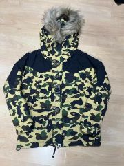 激レア a bathing ape シャーク 木村拓哉迷彩柄ダウンジャケットXL