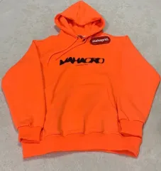 (新品) MAHAGRID マハグリッド 蛍光 オレンジ 裏起毛パーカーのサムネイル