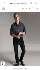 マッシモ ドゥッティ チェックシャツ slimfit m 新品のサムネイル