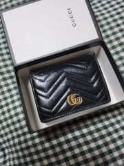 GUCCI GG Marmont2つ折りブラック キルティング - メルカリ