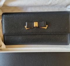 ジャンク品】ウンガロ リザード型押 ギャルソン型小銭入れ フラップ長 