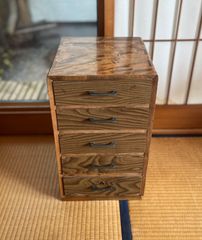 引き出し　小箪笥　昭和レトロ　木製　棚　組み木　収納　ネームプレート 引き出し 小箪笥 昭和レトロ 木製 棚 組み木 収納 ネームプレート