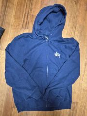激レア Stussy 青×白 フルジップパーカー 8ボール L - メルカリ