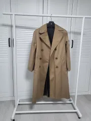 ザラ レディース トレンチ コート ブラウン L