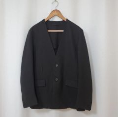 UNITED TOKYO サージノーカラージャケット 黒 1サイズ - メルカリ