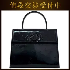 カルティエ ハンドバッグ ダークネイビー 深紺色 ハッピーバースデー 美品のサムネイル