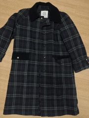 新品 紙タグ付 TAION EXTRA ファー ノーカラー ダウン コート 黒 
