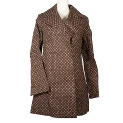 【LOUIS VUITTON】ルイ・ヴィトン モノグラム コットン 茶 レディース トレンチコートのサムネイル