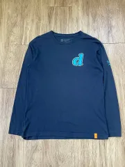 9 00s デサント レタリング プリント ロングスリーブ Tシャツ J03020