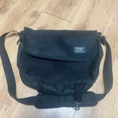 COACH 青 レザー リビングトンバイクバックメッセンジャーバッグ