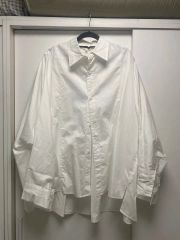 新品タグ付 web a la moda 矢田亜希子 バンドカラーブラウス 白 M 