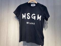 MSGM ブラック Tシャツ カラフルリボン付き - メルカリ