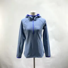 Columbia レディース ハーフジップ フード付きTシャツ S ヴィンテージ