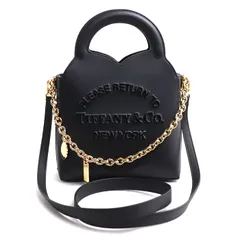TIFFANY&Co. ティファニー リターントゥティファニー 2Wayショルダーバッグ チャームミニ ブラック レディース 中古 美品のサムネイル