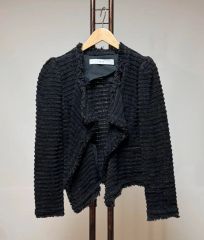 近年物】クリスチャンワイナンツ シャギーファージャケット シルク 