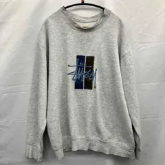 STUSSY / ステューシー / スウェット / 90s / 白タグ OZ製 / エンブロイダリースウェット / グレー / Lサイズ