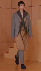 極美品】2012ss キュビズムアシンメトリー麻ジャケット ズボンの2つ 