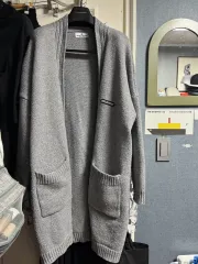 秋 冬 カーディガン ロング丈 アウター