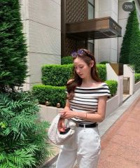 andmary Connie offshoulder tops gray - メルカリ