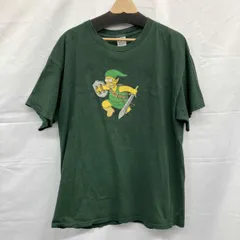 THE SIMPSONS / シンプソンズ / ゼルダ リンク パロディ / 00s / PRO WEIGHT / 古着 / 半袖Tシャツ / グリーン