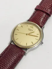 ◼️SEIKO CREDOR/セイコー クレドール 18KTベゼル メンズ クォーツ 裏ブタ刻印有 電池交換済のサムネイル