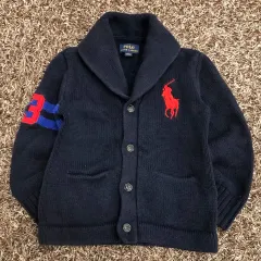 ポロラルフローレン キッズ ネイビー カーディガン