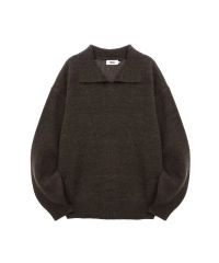 H beauty&youth バブルヤーン ポロカラー ジップジャケット - メルカリ
