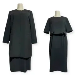 pierre cardin ピエールカルダン カインドウェア製 高級 喪服 礼服 ブラックフォーマル ワンピーススーツ アンサンブル
