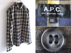 美品】【新宿高島屋A.P.Cにて購入】 シャツ / XS / イタリア製生地 
