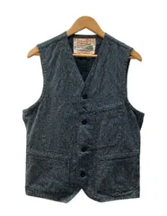 シュガーケーン SUGAR CANE 9oz. BLACK COVERT WORK VEST ブラックコバート ワークベスト シンチバック 黒 SC12795 サイズ38 ベスト 無地 ブラック 104MT-3087のサムネイル
