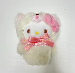 ふわモコ クマ ハローキティ マスコット