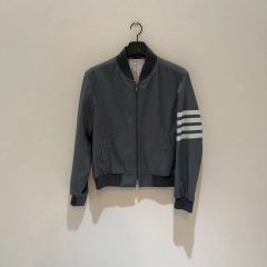 Thom Browne グレー パーカー ムートン レザーss aw - メルカリ