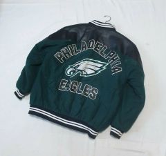 90s BUTWIN/NFL EAGLES スタジャン/L/ホワイト/USA製 - メルカリ
